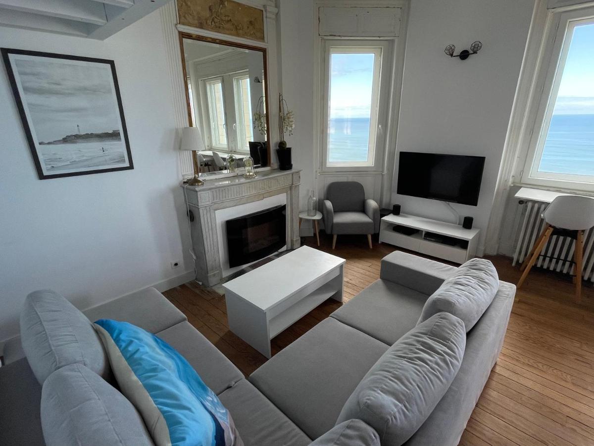 1Ere Ligne Mer Appartement 7 Personnes. Biarritz Kültér fotó
